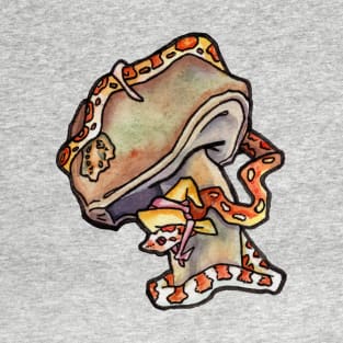 Witchy Little Snake with a Mushroom T-Shirt